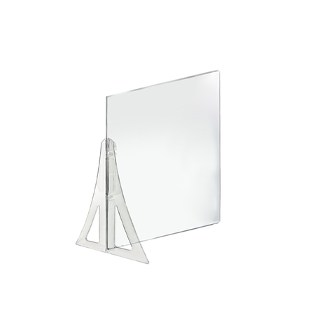 AZAR DISPLAYS 18" x 24" Single Leg Partition Shield, PK2 179892-187